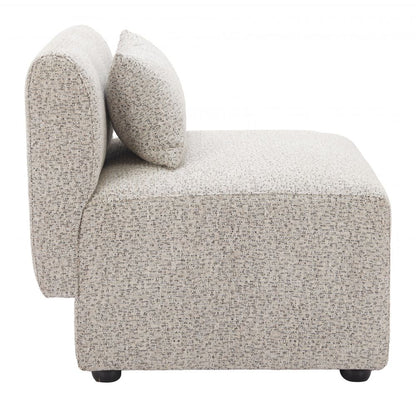 Simu Textured Fabric Middle Chair