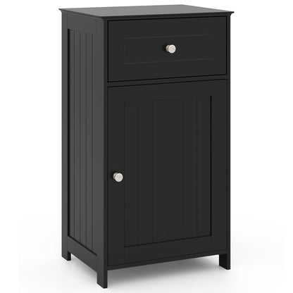 Single Door Bathroom Cabinet with Adjustable Shelf and Drawer