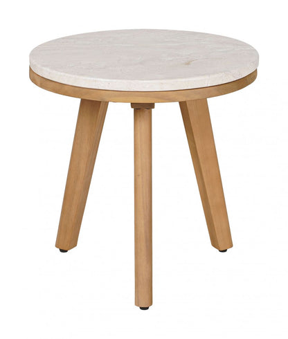 Siro Natural Wodoen Round Side Table