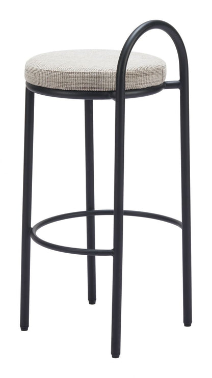 Sisal Chenille Fabric Barstool 2PC