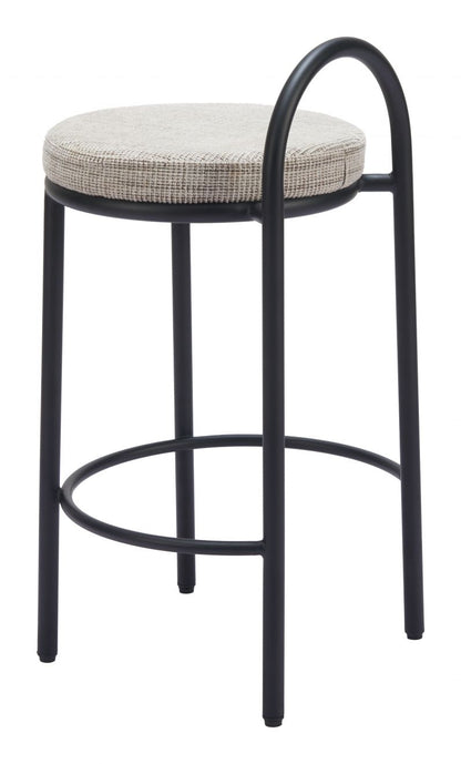 Sisal Chenille Fabric Counter Stool 2PC