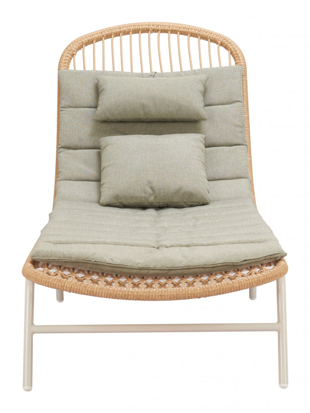 Skim Olefin Fabric Outdoor Chaise Lounge
