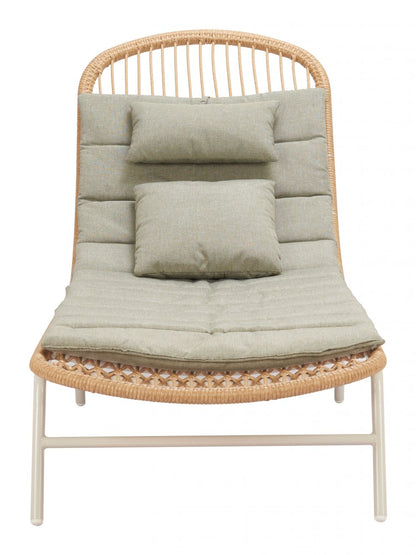 Skim Olefin Fabric Outdoor Chaise Lounge