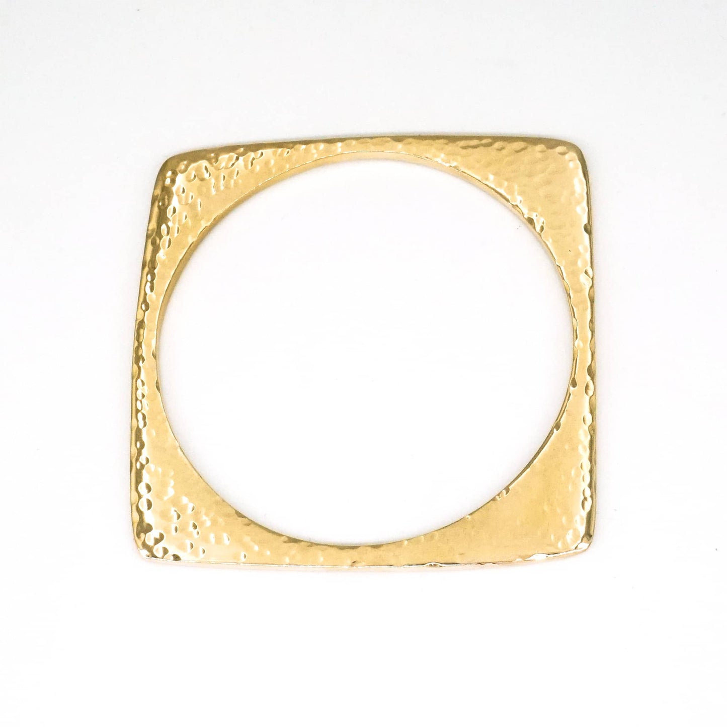 Square Brass Bangle | Leo