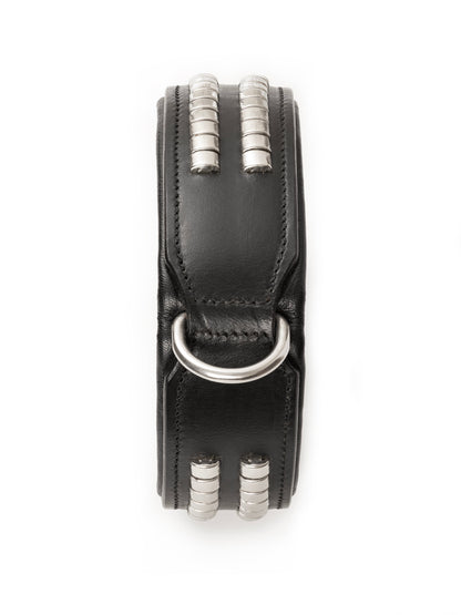 Leather Collar with Designer Studs