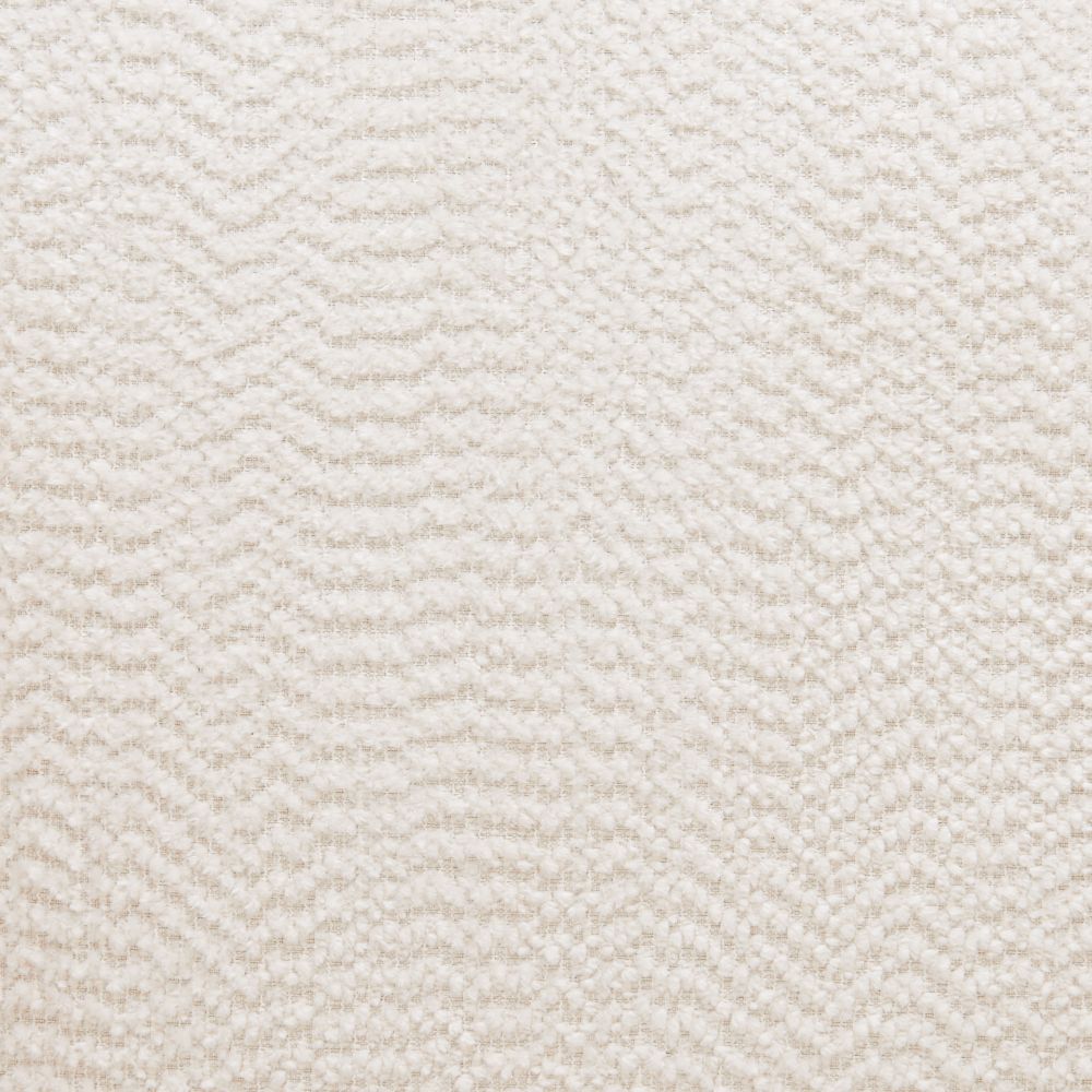 Subliem White Textured Fabric Accent Chair