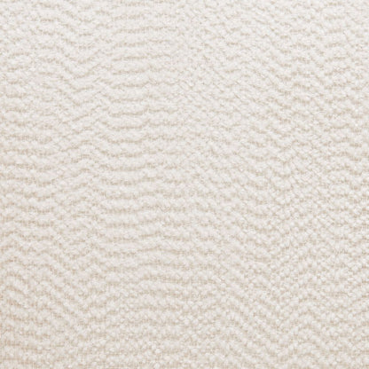 Subliem White Textured Fabric Accent Chair