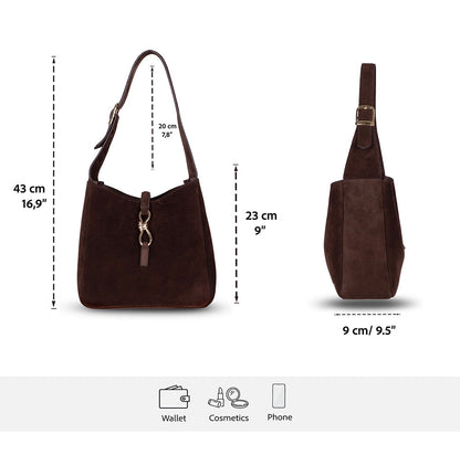 Azura Women’s Leather Shoulder Bag – Genuine Leather Handbag for Everyday Elegance | Minimal & Handcrafted