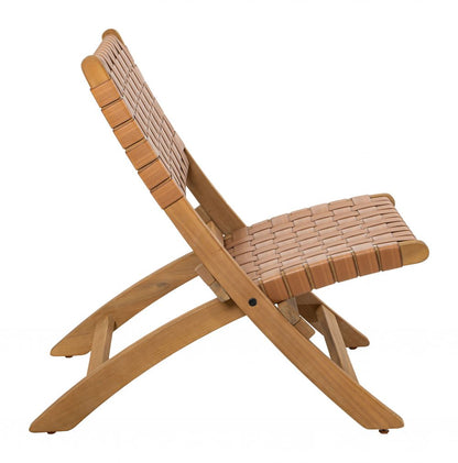 Sunflare Wooden Frame Outdoor Lounge Chair