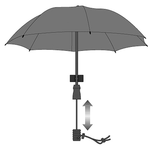 Swing Handsfree Trekking Umbrella – Adjustable Telescopic Shaft, Hands-Free Backpack Attachment, Nearly Unbreakable Windproof Frame, UPF 50+ Sun Protection