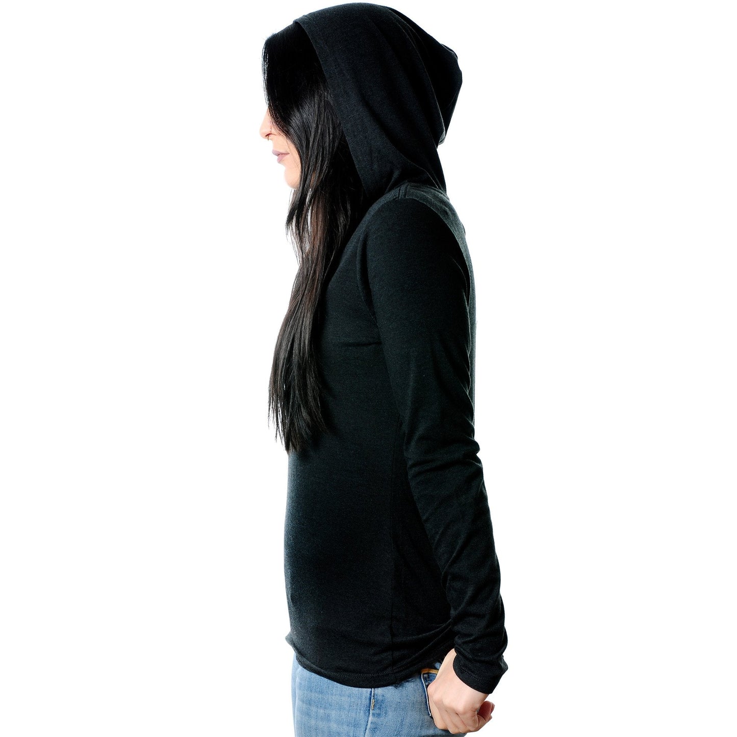 Pierced AF Black Tapered Long Sleeve Hoodie