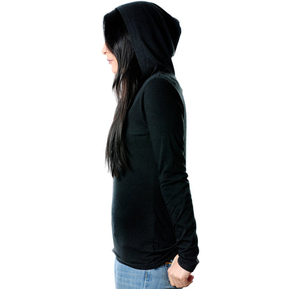 Be You, For You Black Tapered Long Sleeve Hoodie