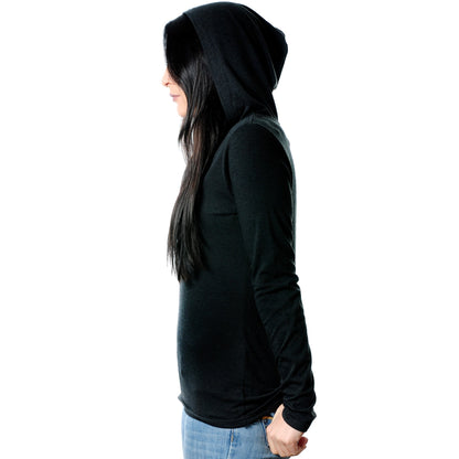 oof! Black Tapered Long Sleeve Hoodie