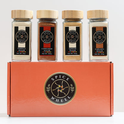 Cozy Sugar Gift Set – Vanilla, Cinnamon, Ginger & Caramel