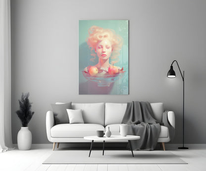 Apple Tranquility Glass Wall Art || Designer Collection