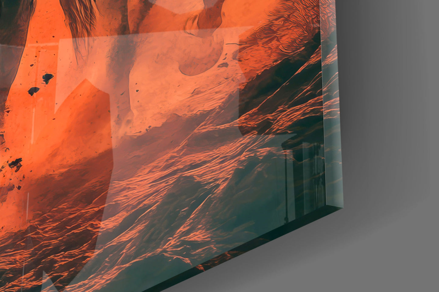 Cowboy Empire Glass Wall Art || Designer Collection