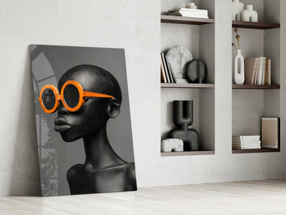 Faces of Colors Glass Wall Art || Designer Collection
