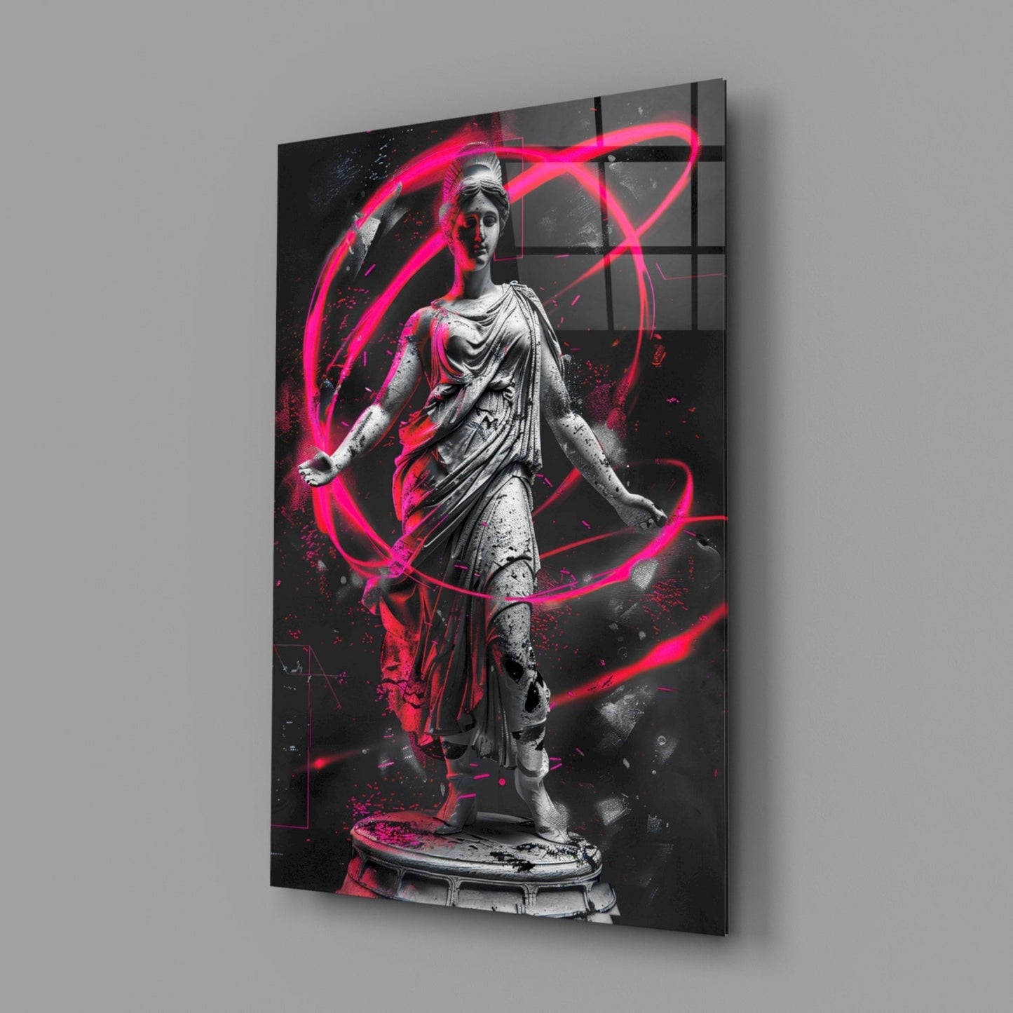 Neon Venus Glass Wall Art || Designer Collection