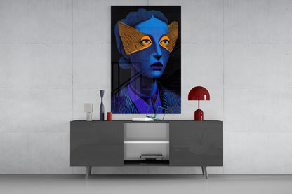 Striped Look Glass Wall Art || Designer Collection