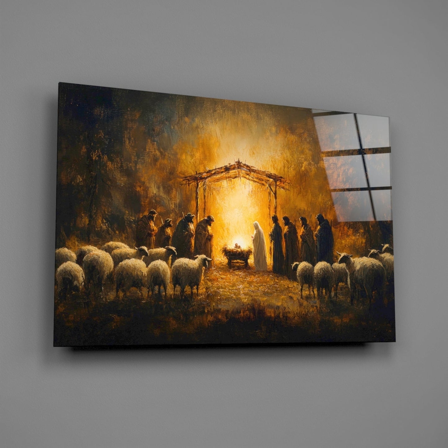 Birth Glass Wall Art || Designer Collection