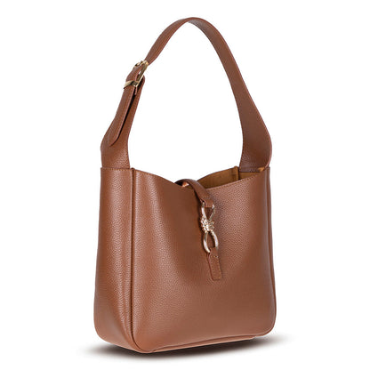 Azura Women’s Leather Shoulder Bag – Genuine Leather Handbag for Everyday Elegance | Minimal & Handcrafted