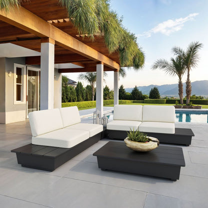 Tien Aluminum Black Coffee Table