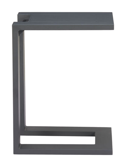 Tudi Aluminum Black Side Table