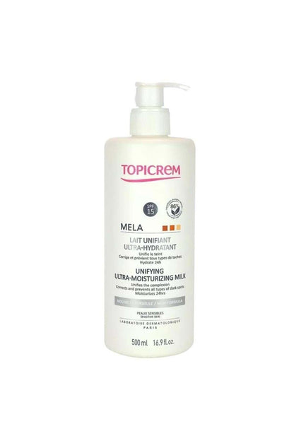 Topicrem Moisturizing Body Milk, 500ml - Hydrating & Brightening Body Lotion for Dry Skin
