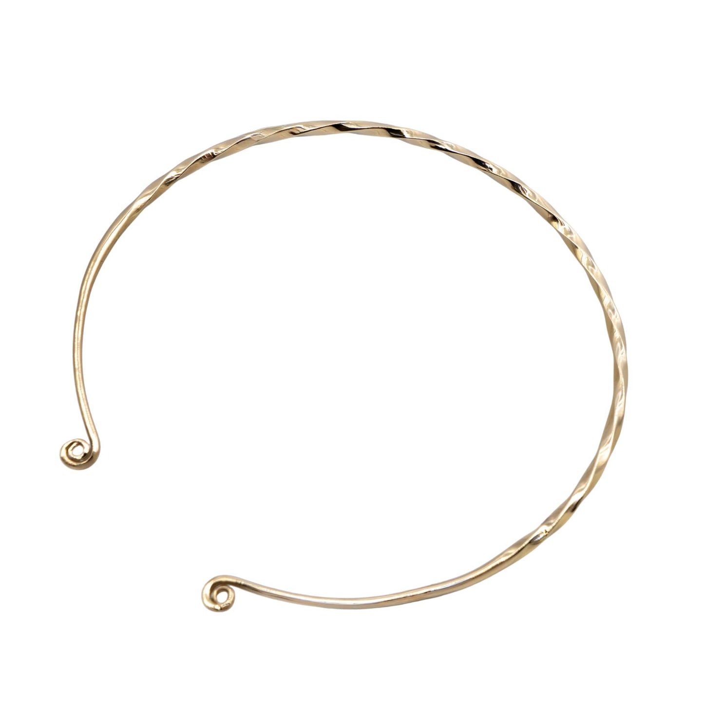 Open Collar Brass Choker Necklace for Women | Uzi