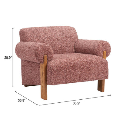 Verity Copper Textured Fabric Accent Chair