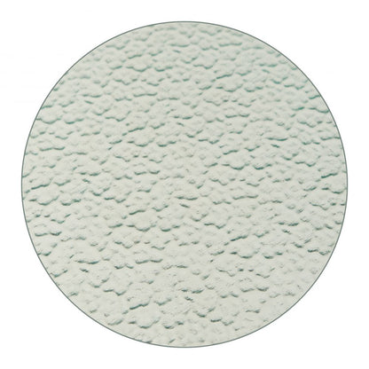 Vetro Rippled Glass Top Round Side Table