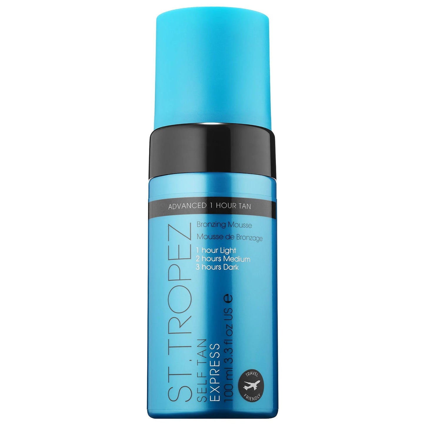 St. Tropez Express Self Tan Bronzing Mousse: Achieve a Natural, Streak-Free Tan in 1 Hour. Quick Drying, Hydrating, Sunless Tanning Lotion