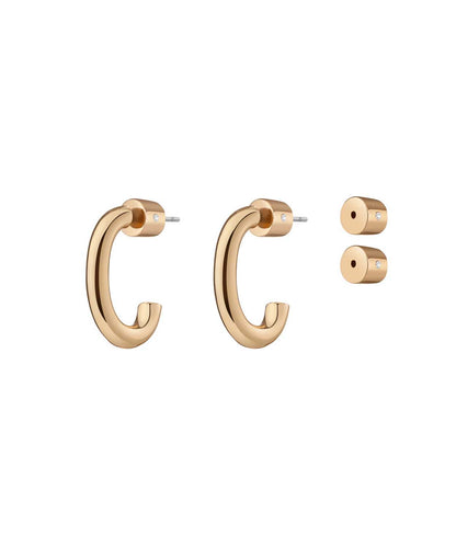Luna Pave Earrings Gold