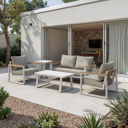 Welt Aluminum Outdoor Coffee Table