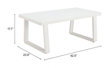 Welt Aluminum Outdoor Coffee Table