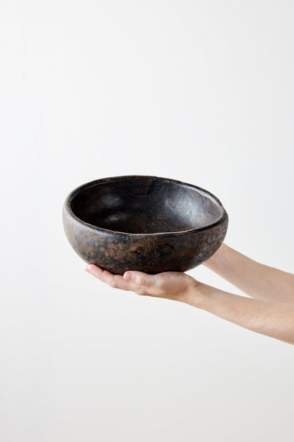 Vintage Iroko Wood Bowl