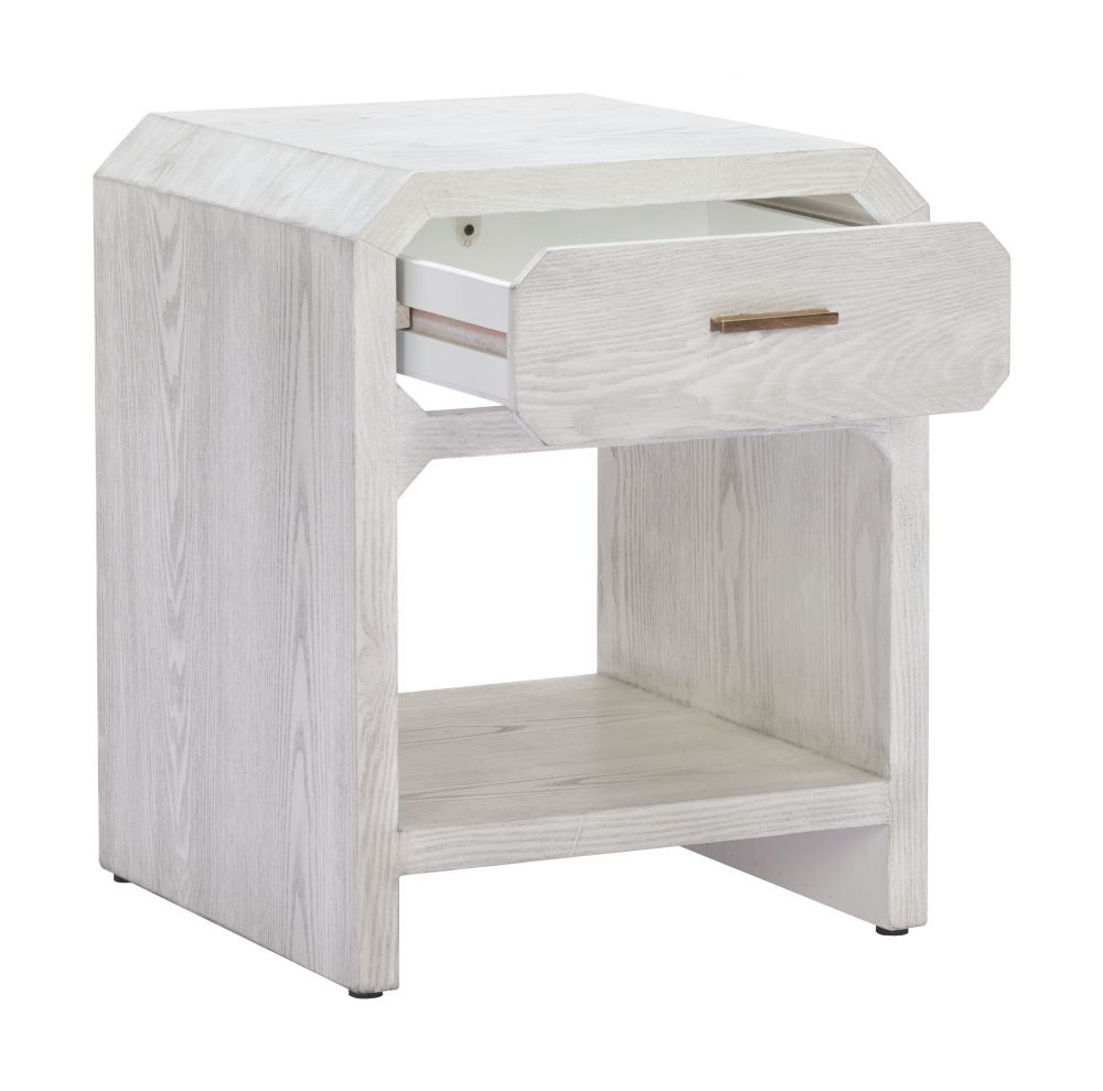 Yume One Drawer Wood Nightstand