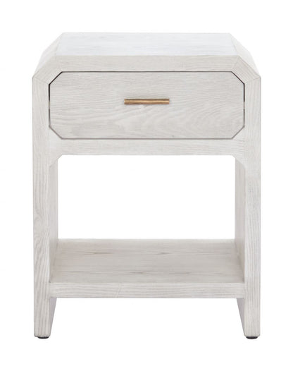 Yume One Drawer Wood Nightstand