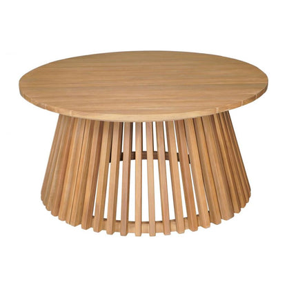 Zahara Natural Wooden Round Coffee Table