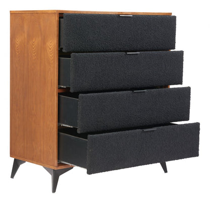 Zarif Four Drawers Wood Chest