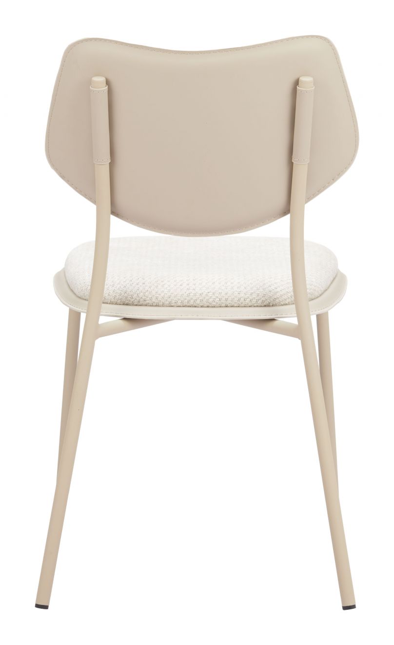 Zeal White Faux Leather Dining Chair 4PC