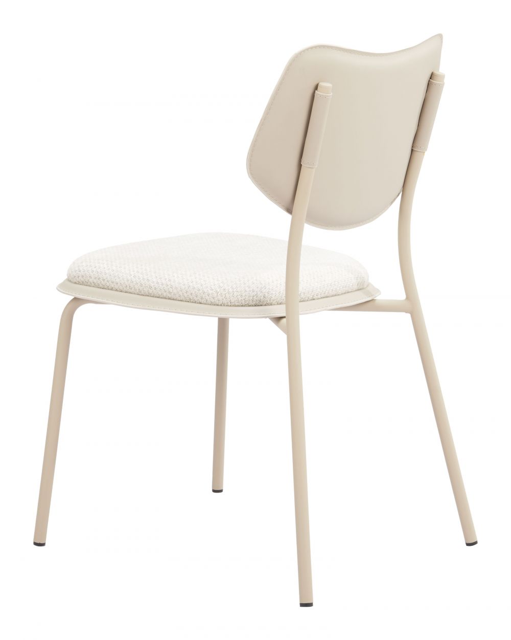 Zeal White Faux Leather Dining Chair 4PC