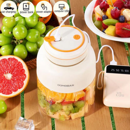 Protable Juicermachine-,Usb Rechargeable Large Capacity Juice Blender Cup,Multifunctional Juicer Machines with 38 Blades,Summer Essentials Portable Household Appliances