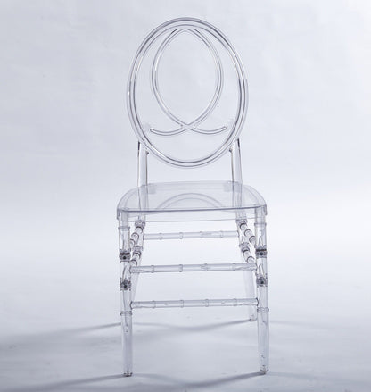Dining Chair, Plastic Seat, Welding Chair (Set of 4) - Transparent
