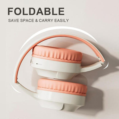 Kids Bluetooth Headphones, Colorful LED Lights Wireless Kids Headphones, Built-In Mic, Over-Ear Bluetooth 5.3 Headphones Built-In Mic for School Travel Ipad Tablet Airplane,Christmas Gift
