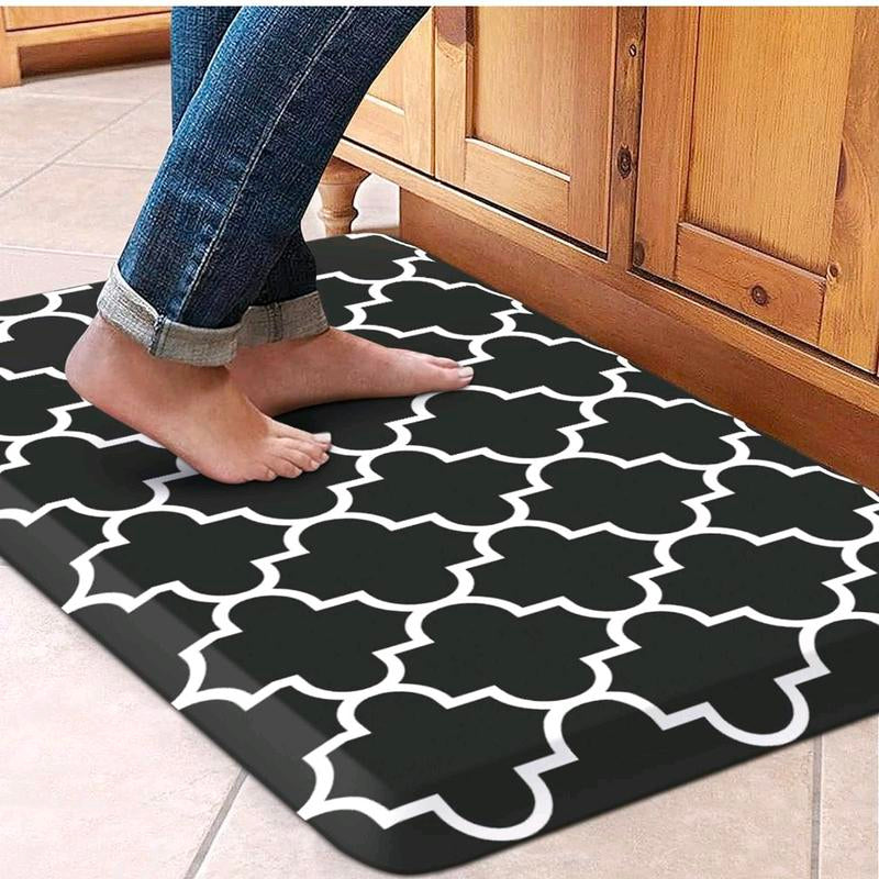 Kitchen Mat Cushioned Anti-Fatigue Kitchen Rug,17.3"X 28",Non Slip Waterproof Kitchen Mats and Rugs Heavy Duty PVC Ergonomic Comfort Mat for Kitchen, Floor Home, Office, Sink, Laundry