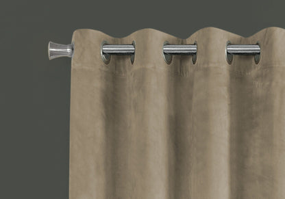2 Pieces Set, Curtain Panel, Room Darkening, Grommet