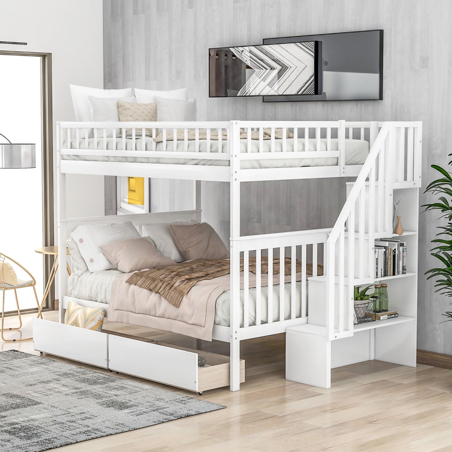 Bunk Bed With Staircase