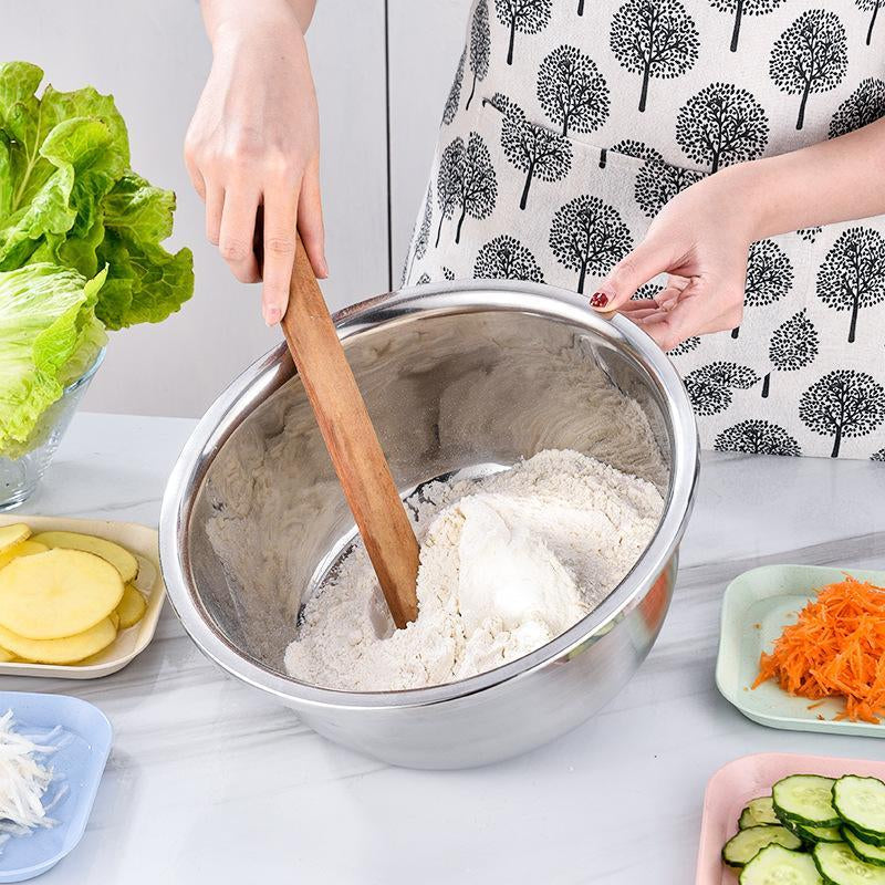 3-In-1 Stainless Steel Multi-Functional Strainer Set, Includes Basin/Sieve/Cutter, Ideal for Washing Rice Fruits Vegetables Kitchen Essentials