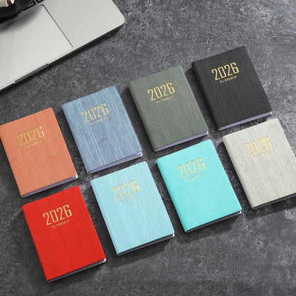 A7 2026 English Planner Book | Mini Pocket Weekly Calendar